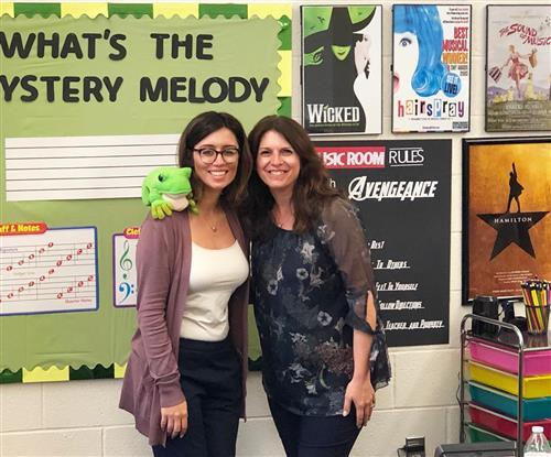 Mrs. Ramos and author Sharon Burch 