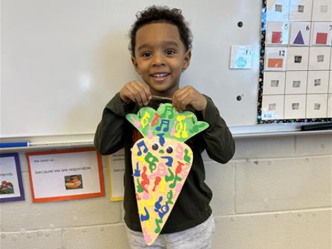 Students pose on the 100th day of school